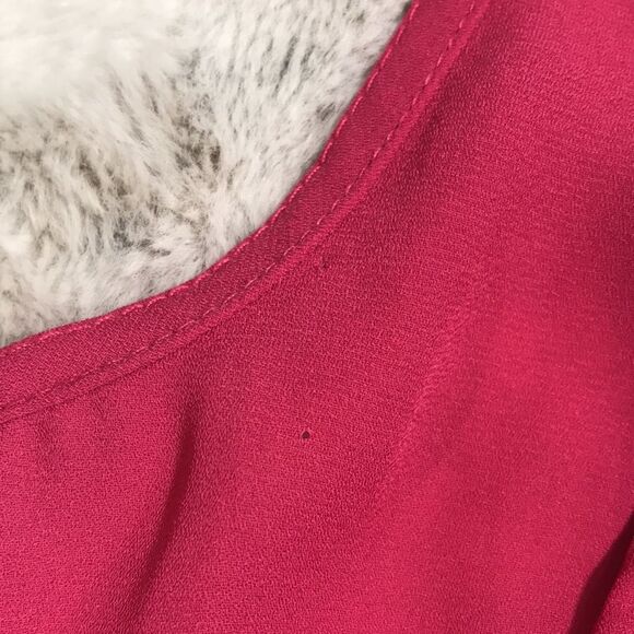 Everly Hot Pink Back Bow Tank Top Size Small - Picture 5 of 8